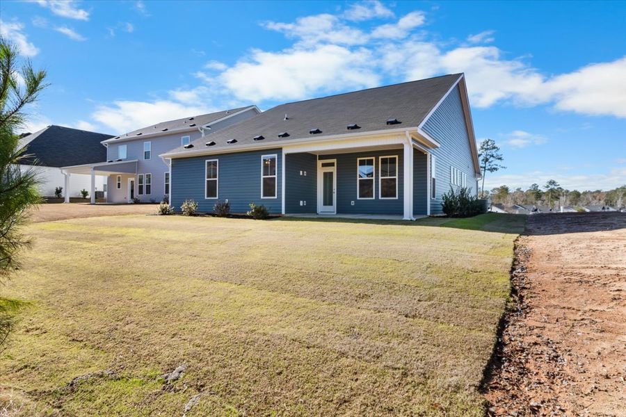 Exterior details and patio area of a home in Windsor, North Augusta (Image 4).