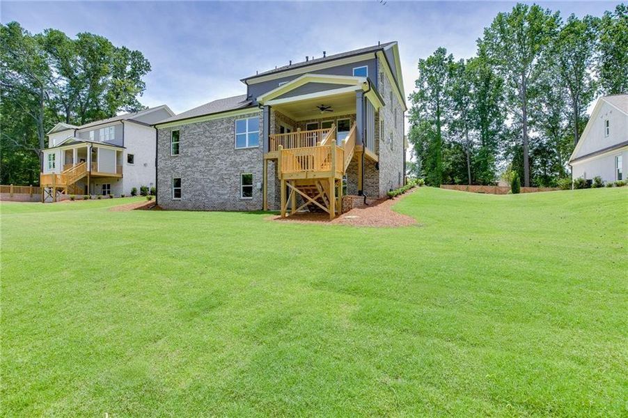 Exterior details and patio area of a home in , Buford (Image 34).