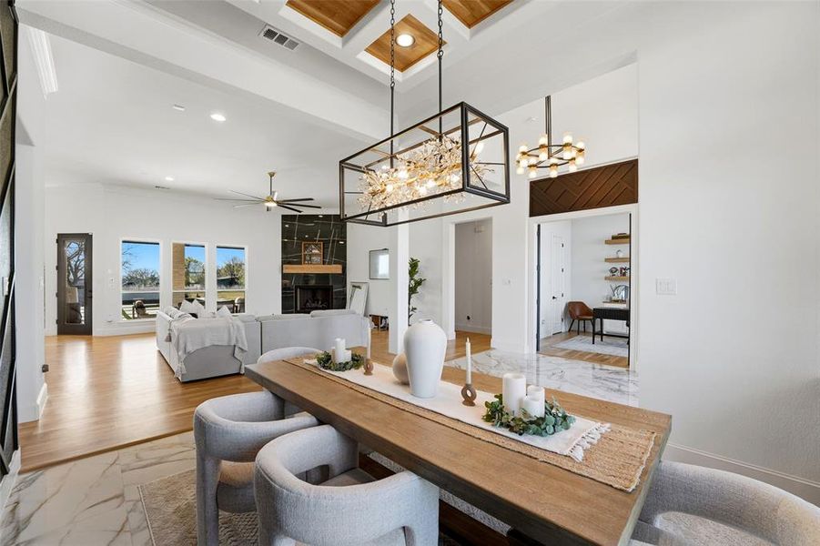 Furnished interior view inside a new home in , Rockwall (Image 33).
