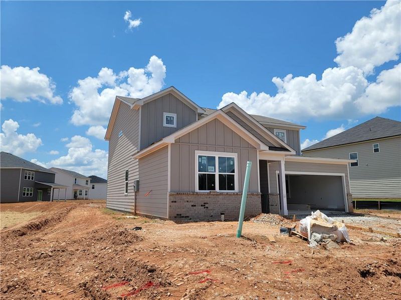 In-progress construction of a new home in Reserve at Gum Springs, Jefferson, GA (Image 29). In-progress construction of a new home in Reserve at Gum Springs, Jefferson, GA (Image 29).