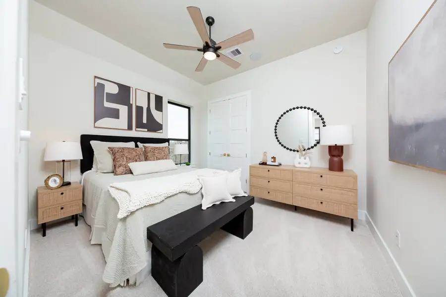 Representative furnished interior of a home built from the Crockett by Beazer Homes in Ellwood, Iowa Colony (Image 3).