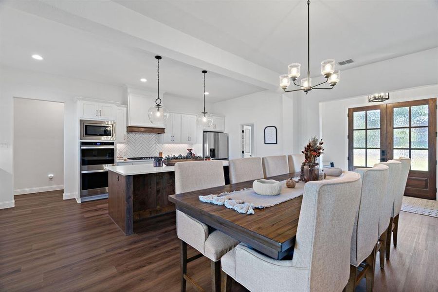 Furnished interior view inside a new home in , Garner (Image 14).