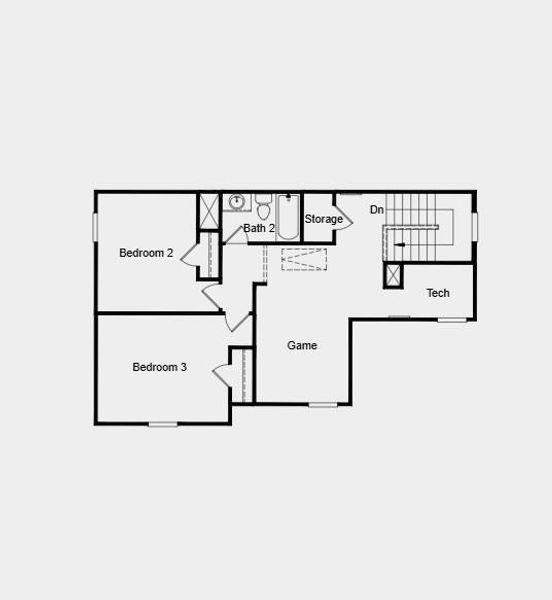 2D floor plan layout of this home in River Ridge, Crandall, TX (Image 3).