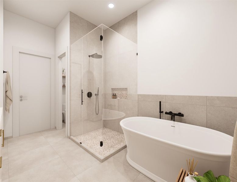 Furnished interior view inside a new home in , Houston (Image 30).