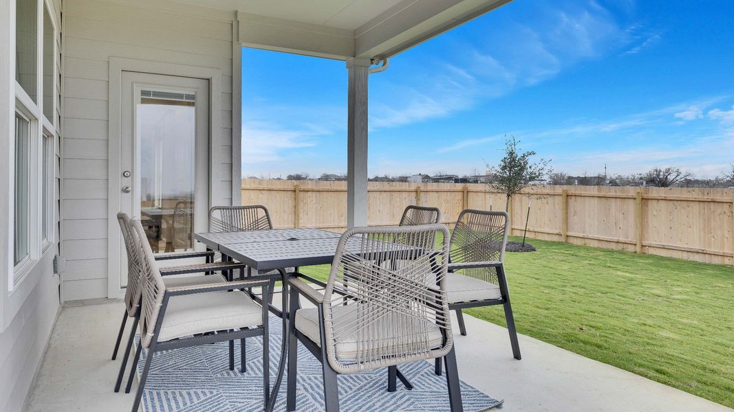 Representative furnished interior of a home built from the Meyerson by DRB Homes in Hunters Glen, Jarrell (Image 65).