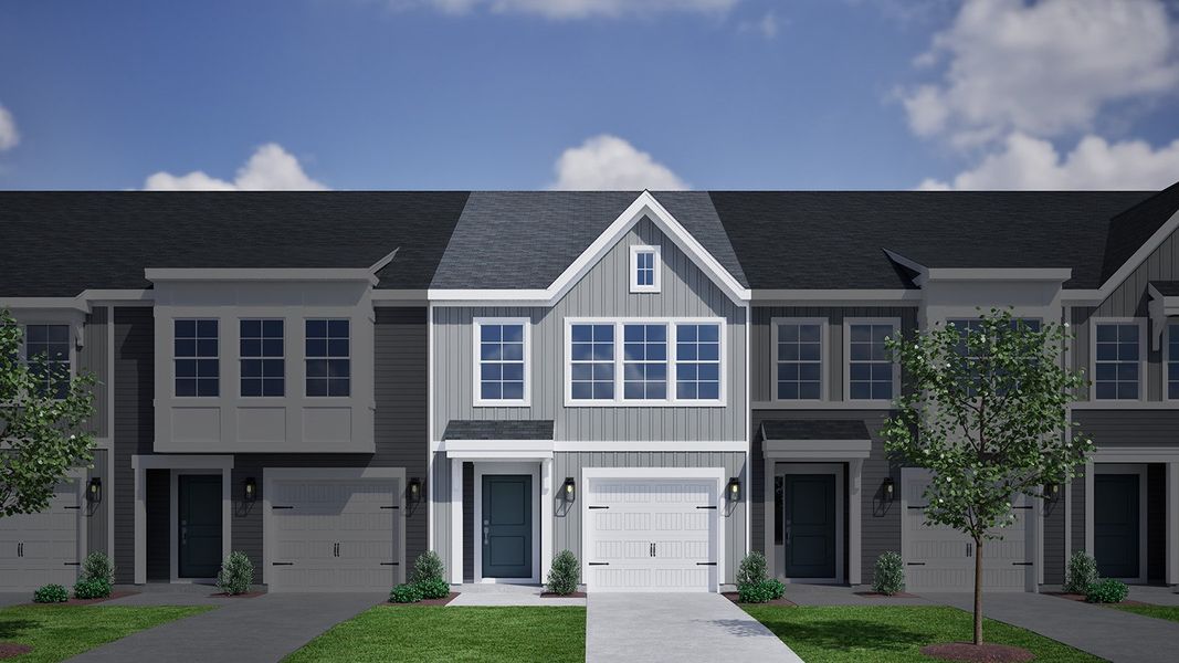 Representative exterior photo of a completed home built from the Foxglove - Genesis Value Collection by Mungo Homes in Edwards Station, Taylors, SC (Image 30).