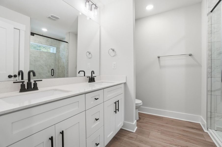 Furnished interior view inside a new home in Blythe Mill Townhomes, Waxhaw (Image 11).