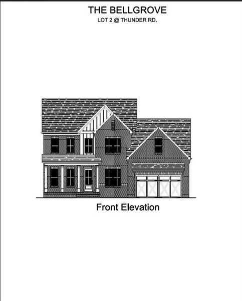 Exterior rendering of this home design in , Buford, GA (Image 3).
