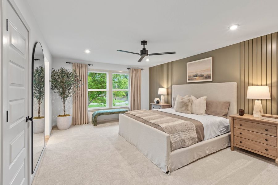 Representative furnished interior of a home built from the Fairfax by Fischer Homes in Bridle Run, Louisville (Image 23).