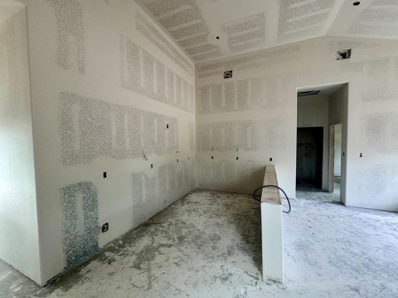 Kitchen is open to the living area