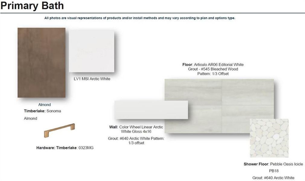 Sample of building materials used in homes in Palisades Single Family, Cumming (Image 21). Sample of building materials used in homes in Palisades Single Family, Cumming (Image 21).