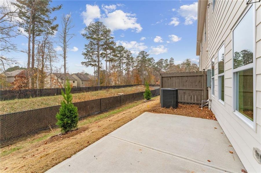Exterior details and patio area of a home in Cherokee Township, Acworth (Image 4).
