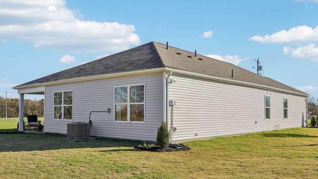 Exterior details and patio area of a home in The Parks, White House (Image 24). Exterior details and patio area of a home in The Parks, White House (Image 24).