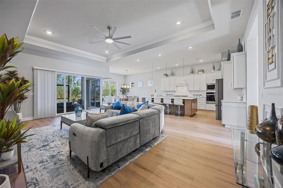 Furnished interior view inside a new home in Del Webb Sunbridge, St. Cloud (Image 14).
