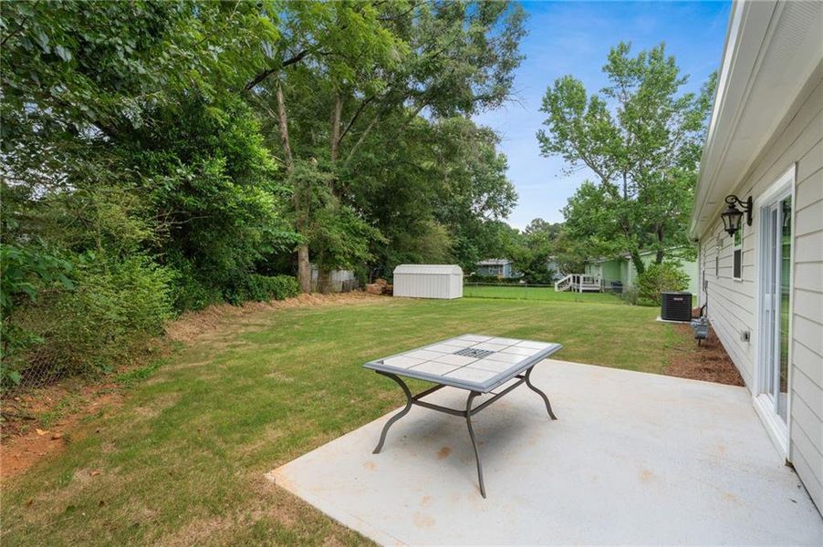 Exterior details and patio area of a home in , Austell (Image 25).