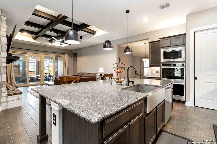 Furnished interior view inside a new home in The Preserve at Singing Hills 50's, Spring Branch (Image 14).