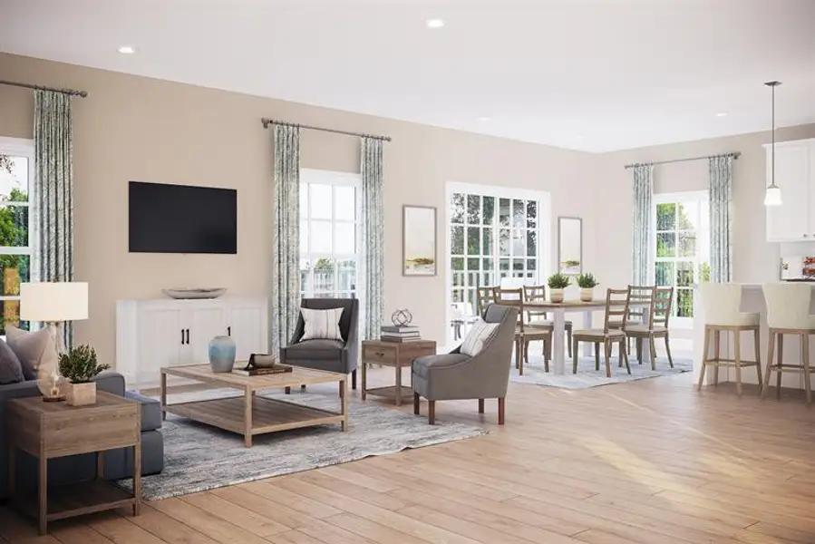 Representative furnished interior of a home built from the Anderson by Ryan Homes in Arden Woods Estates, Greenville (Image 4).