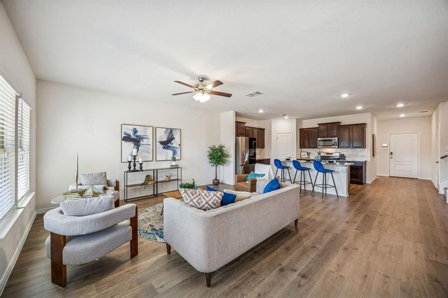 Furnished interior view inside a new home in , Princeton (Image 16).