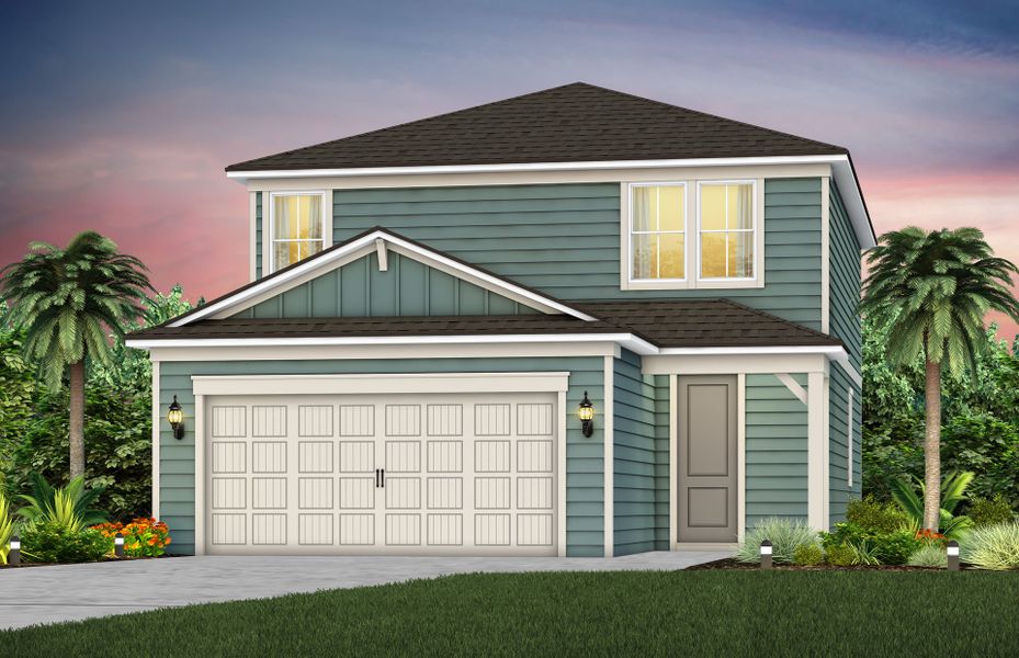 Representative exterior photo of a completed home built from the Morris by Pulte Homes in Murray Farms, Middleburg, FL (Image 27).