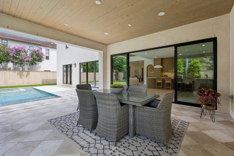 Exterior details and patio area of a home in , Houston (Image 29). Exterior details and patio area of a home in , Houston (Image 29).