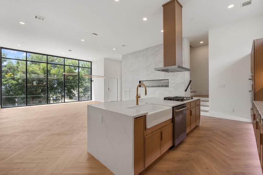 Furnished interior view inside a new home in , Houston (Image 39).