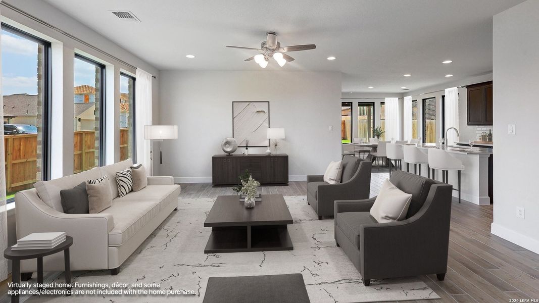 Furnished interior view inside a new home in Ladera, San Antonio (Image 10). Furnished interior view inside a new home in Ladera, San Antonio (Image 10).