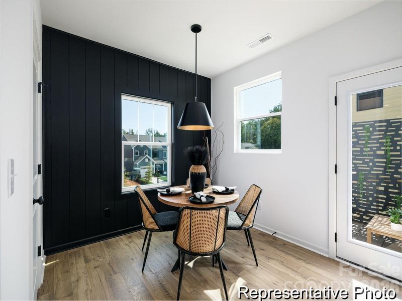 Furnished interior view inside a new home in , Charlotte (Image 17).