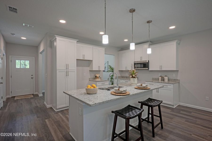 Furnished interior view inside a new home in , Jacksonville (Image 12).