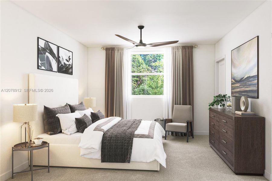 Furnished interior view inside a new home in Breezewood, Miami (Image 13). Furnished interior view inside a new home in Breezewood, Miami (Image 13).