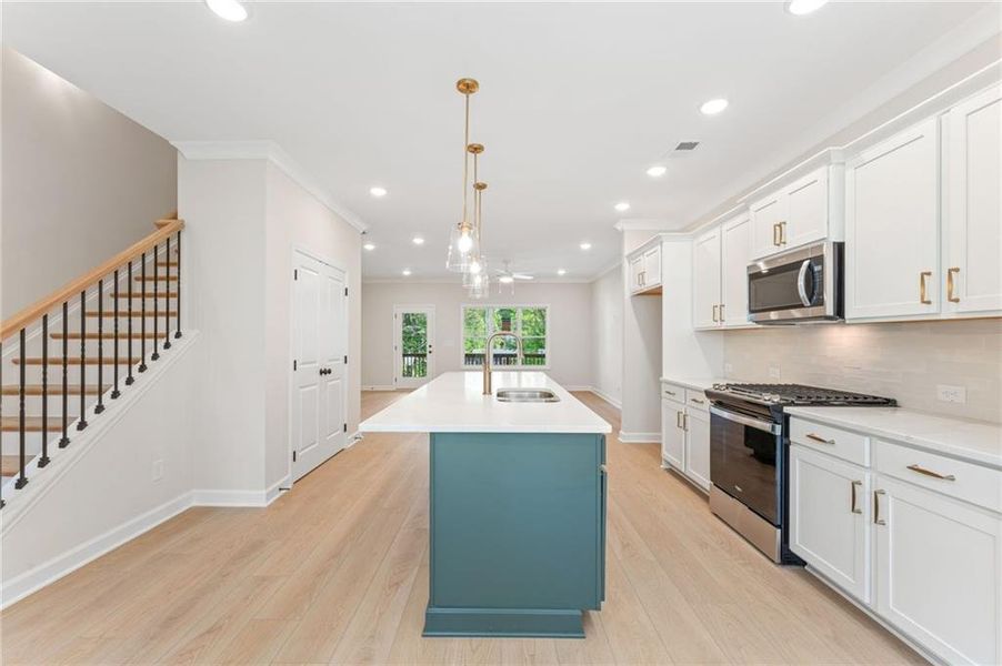 Furnished interior view inside a new home in Townes at South Main, Kennesaw (Image 7).