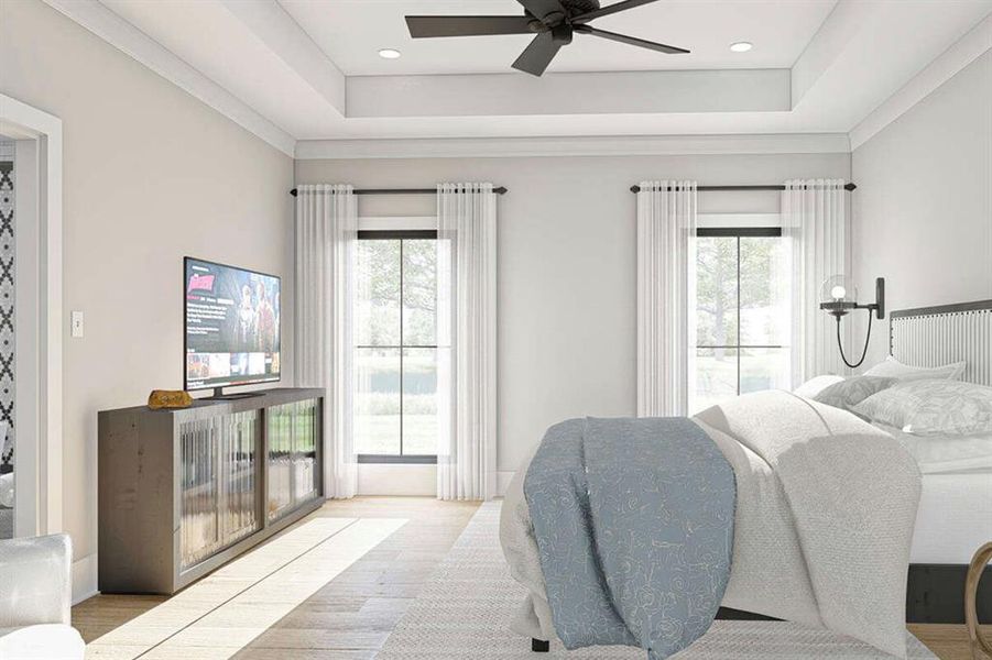 Furnished interior view inside a new home in Oak Water Ranch, Granbury (Image 7). Furnished interior view inside a new home in Oak Water Ranch, Granbury (Image 7).