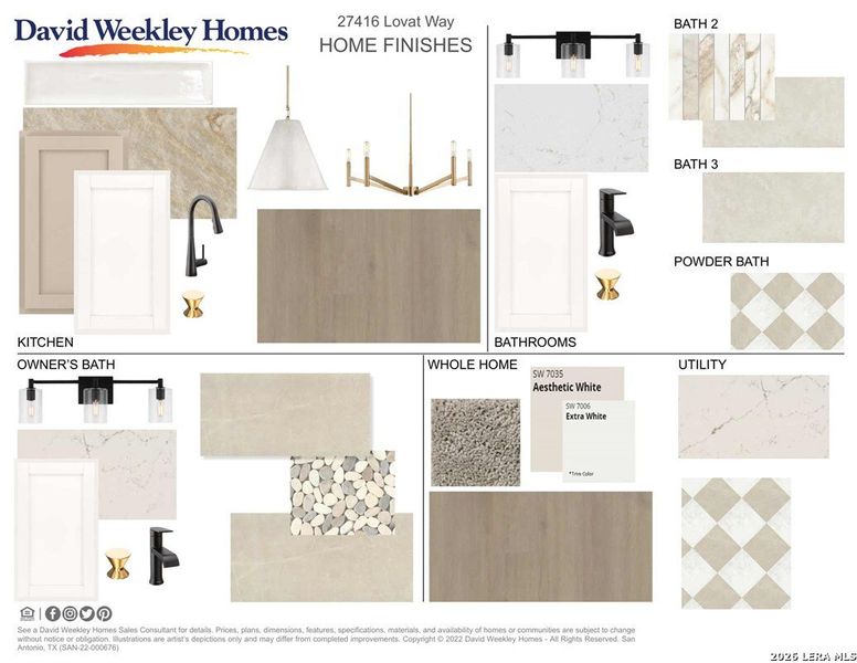 Sample of building materials used in homes in Windsong - Reserve Series, Boerne (Image 3).