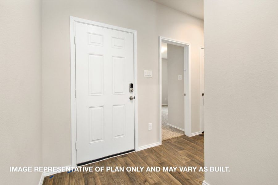 Representative unfurnished interior of a home built from the Ozark by D.R. Horton in Harrington Trails at The Canopies, New Caney (Image 13).