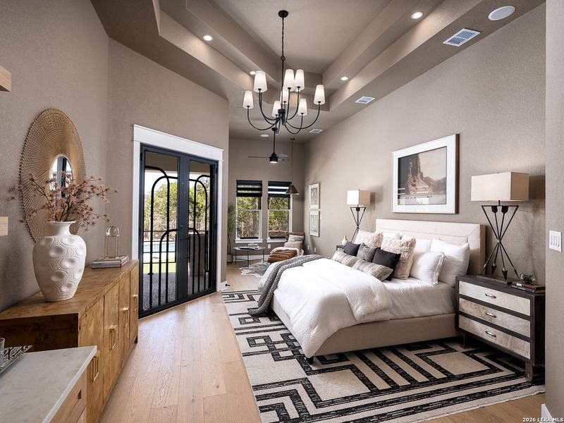 Furnished interior view inside a new home in , Boerne (Image 13).