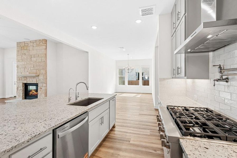 Furnished interior view inside a new home in Santa Rita Ranch, Liberty Hill (Image 10).