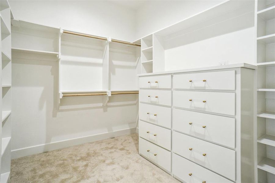 What a closet! More rods and shelves on the other side of chest as well! What a closet! More rods and shelves on the other side of chest as well!
