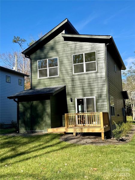 Exterior details and patio area of a home in , Asheville (Image 4).