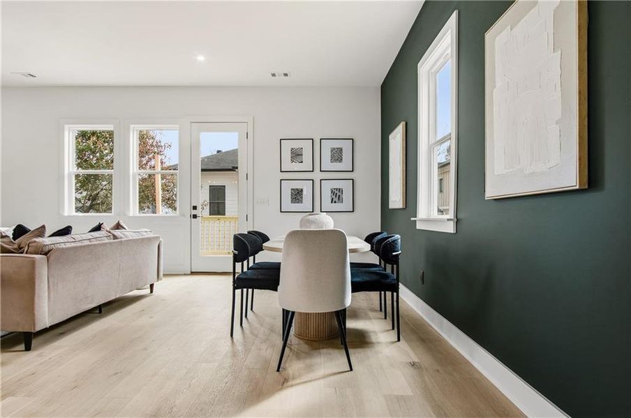 Furnished interior view inside a new home in , Atlanta (Image 6).