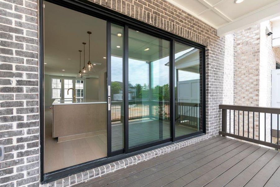 Exterior details and patio area of a home in , Atlanta (Image 2). Exterior details and patio area of a home in , Atlanta (Image 2).