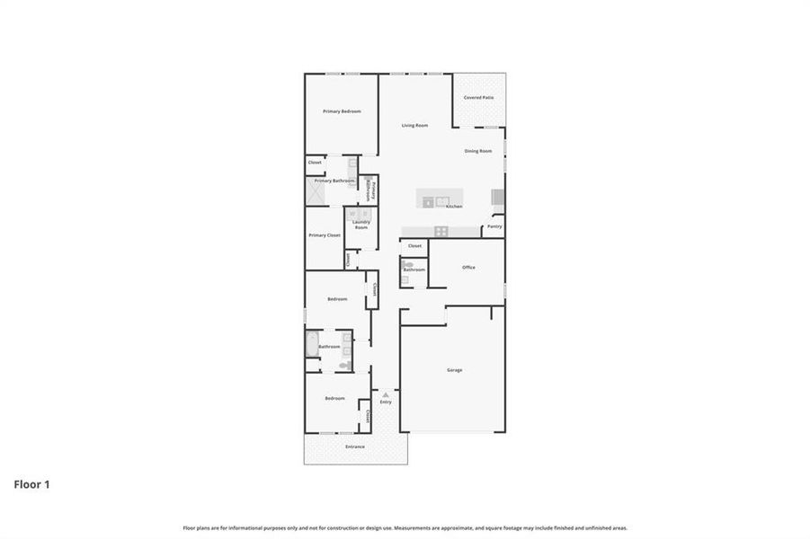 2D floor plan layout of this home in Westmont Preserve, Powder Springs, GA (Image 4).