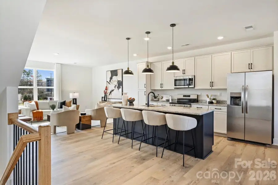 Furnished interior view inside a new home in , Charlotte (Image 22).