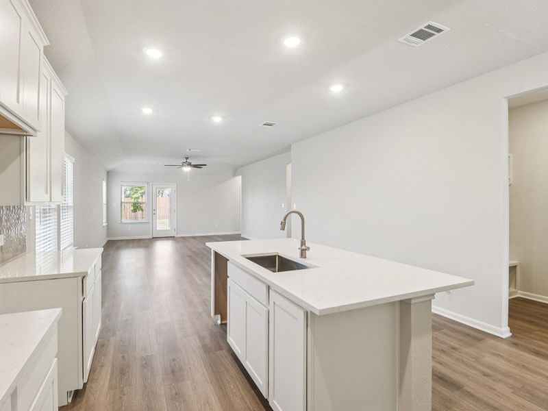 Furnished interior view inside a new home in Kallison Ranch, San Antonio (Image 11).