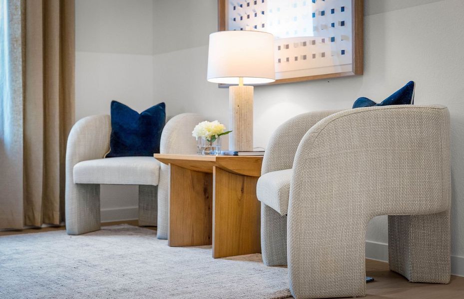 Representative furnished interior of a home built from the Hallmark by Del Webb in Del Webb Austin at Lost Pines, Bastrop (Image 55).