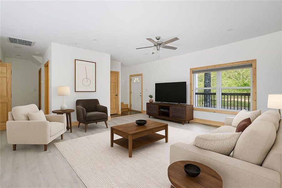 Furnished interior view inside a new home in , Talking Rock (Image 8).