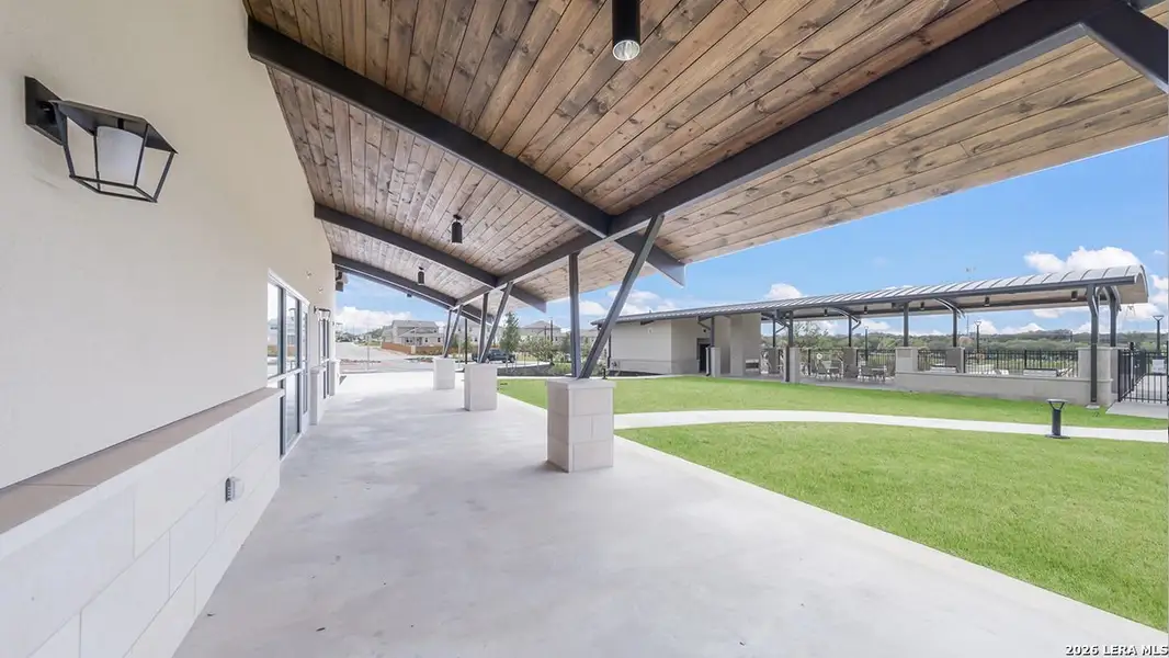 Exterior details and patio area of a home in Langdon, San Antonio (Image 4).