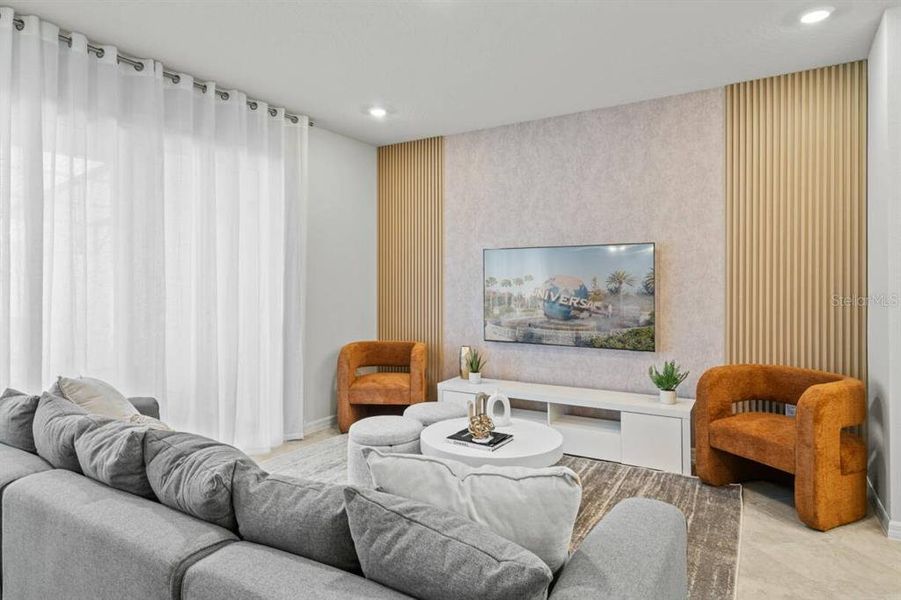 Furnished interior view inside a new home in , Clermont (Image 26).