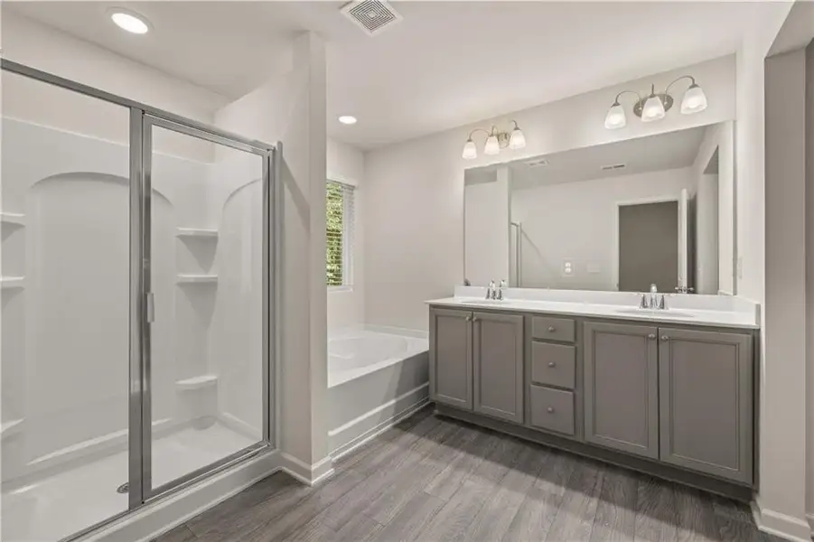 Furnished interior in a model home at The Retreat at Walden Park in Jonesboro (Image 27).