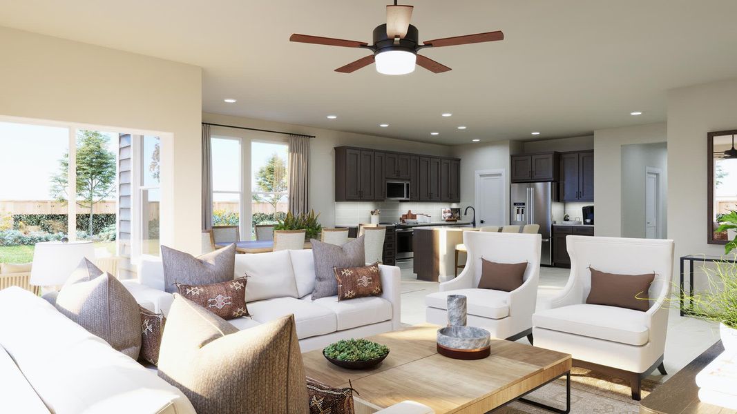 Great Room | Jaxon | Sage Collection – Freedom at Anthem in Kyle, TX by Landsea Homes