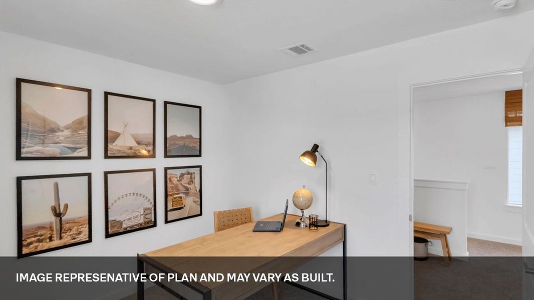 Furnished interior view inside a new home in Valverde, Bastrop (Image 21).