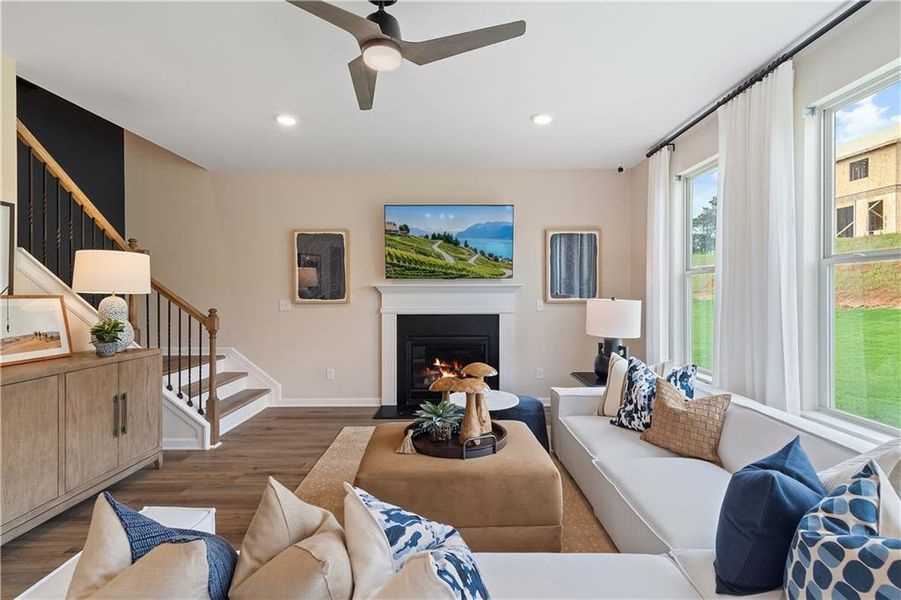 Furnished interior view inside a new home in Chapel Hill, Newnan (Image 11). Furnished interior view inside a new home in Chapel Hill, Newnan (Image 11).